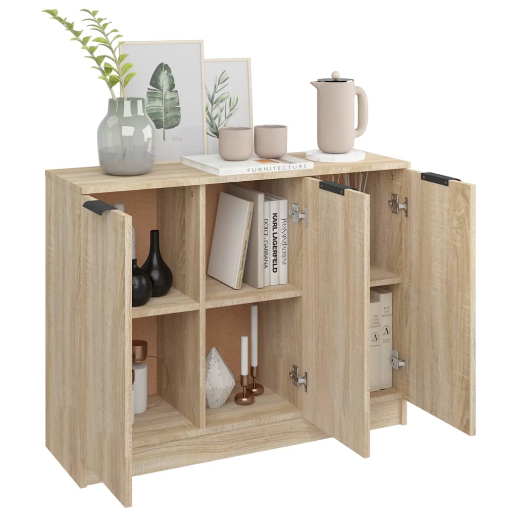 Sideboard Sonoma-Eiche 90,5x30x70 cm Holzwerkstoff