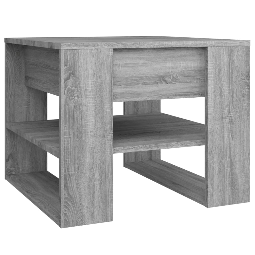 Couchtisch Grau Sonoma 55,5x55x45 cm Holzwerkstoff