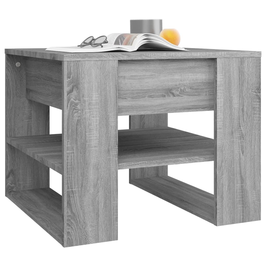 Couchtisch Grau Sonoma 55,5x55x45 cm Holzwerkstoff