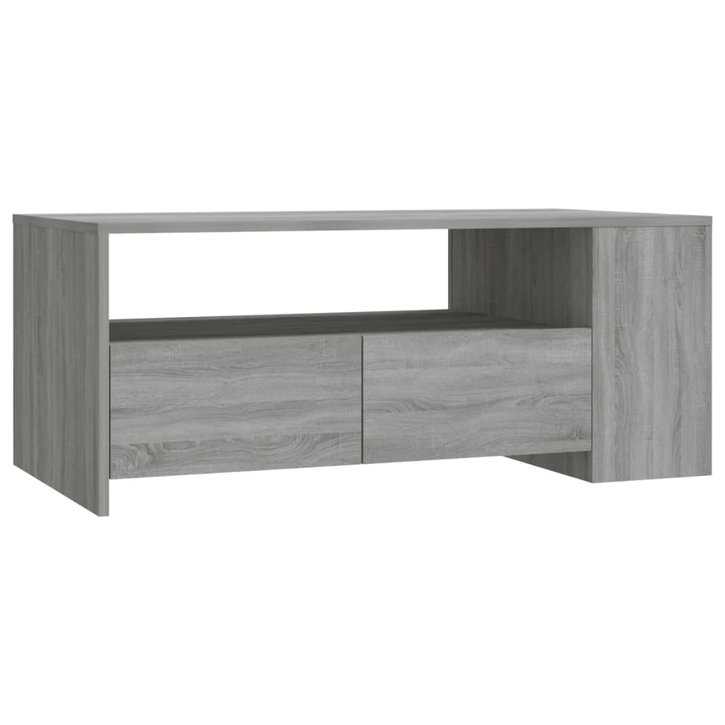 Couchtisch Grau Sonoma 102x55x42 cm Holzwerkstoff