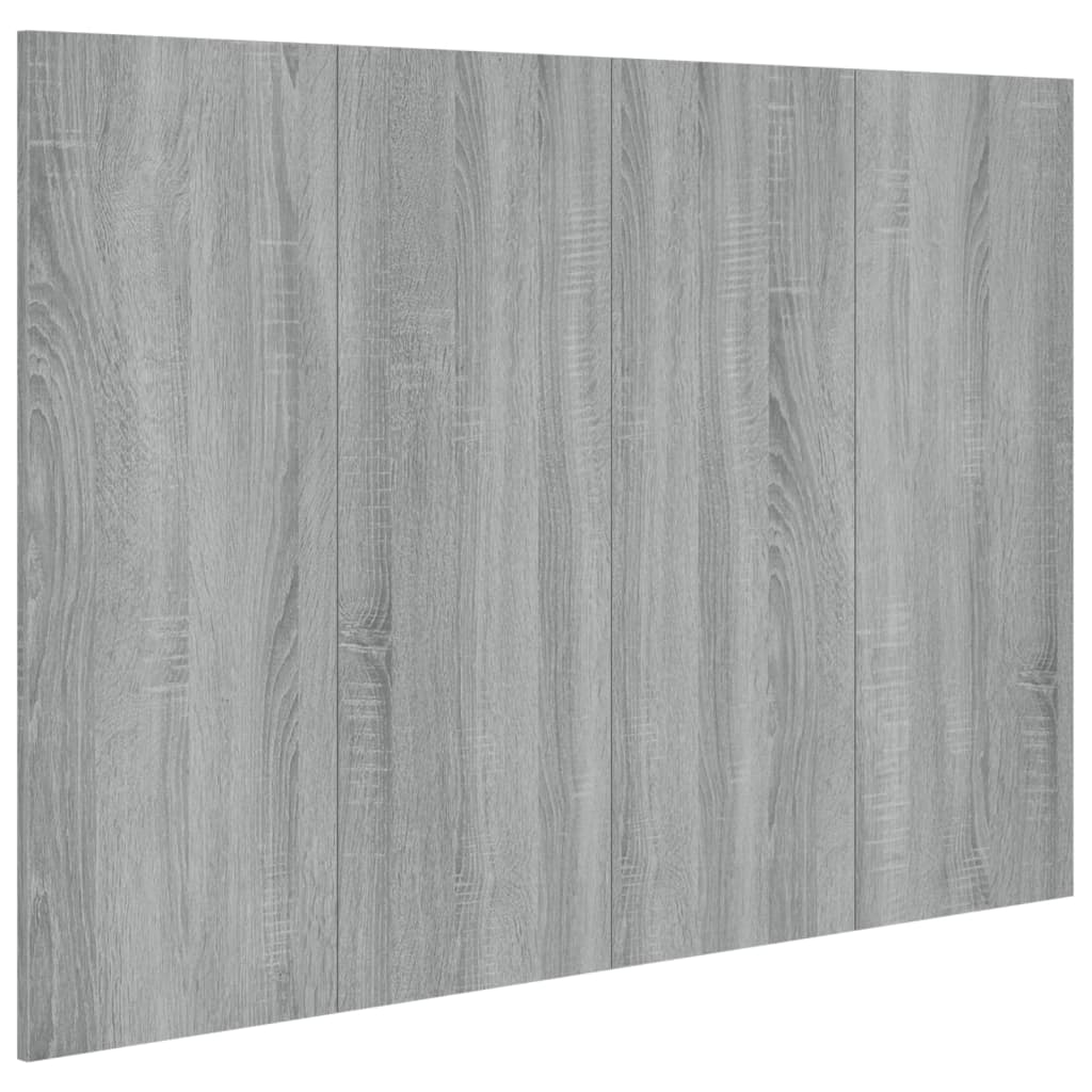 Kopfteil Grau Sonoma 120x1,5x80 cm Holzwerkstoff