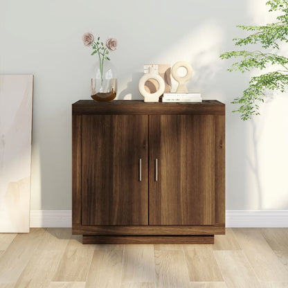 Sideboard Braun Eichen-Optik 80x40x75 cm Holzwerkstoff