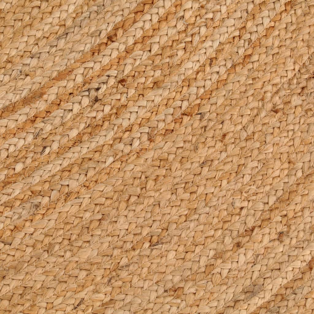 Teppich Jute Geflochten 180 cm Rund