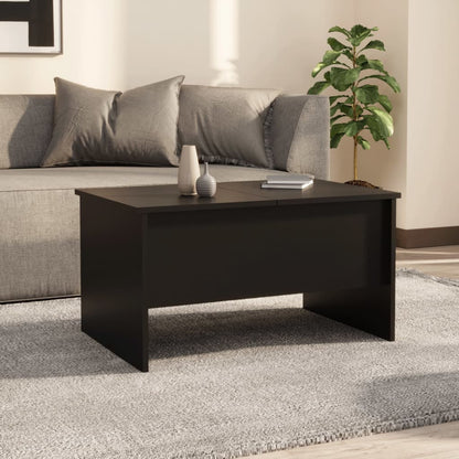 Couchtisch Schwarz 80x50x42,5 cm Holzwerkstoff