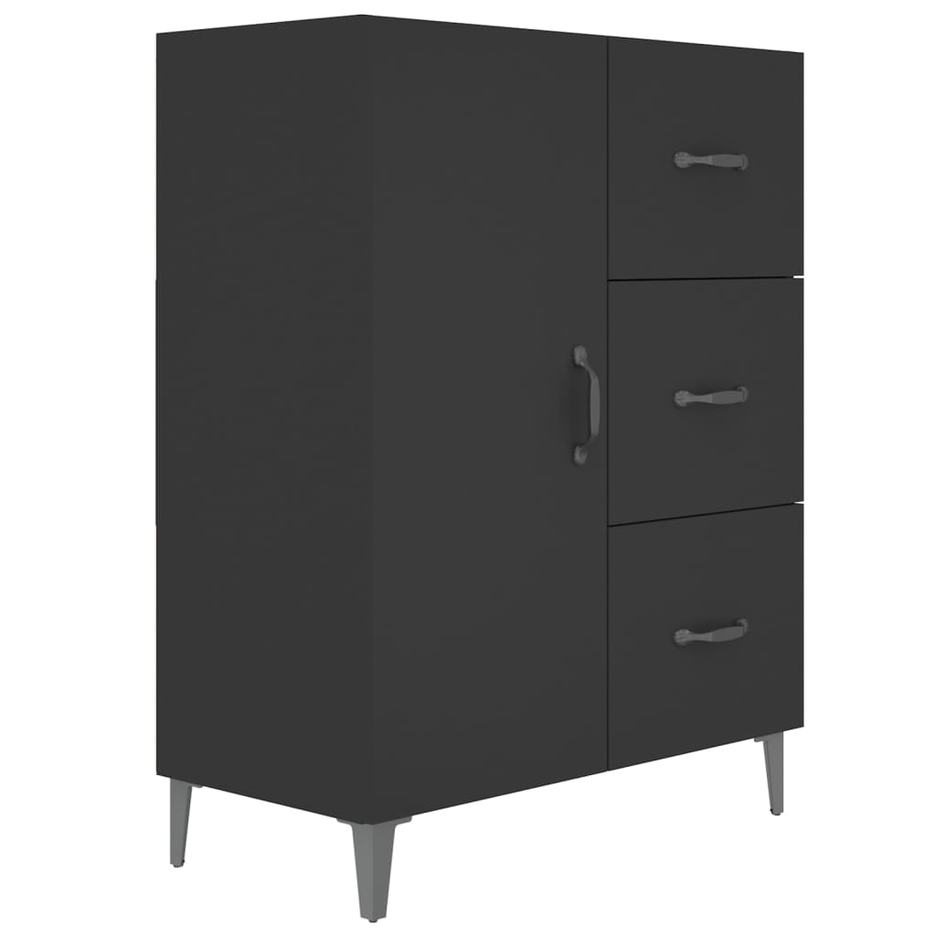 Sideboard Schwarz 69,5x34x90 cm Holzwerkstoff