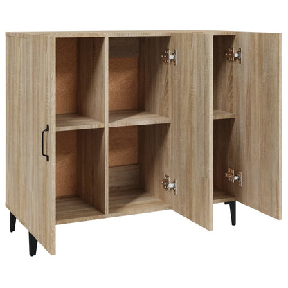 Sideboard Sonoma-Eiche 90x34x80 cm Holzwerkstoff