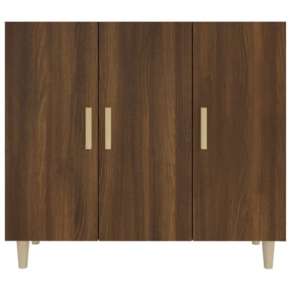 Sideboard Braun Eichen-Optik 90x34x80 cm Holzwerkstoff