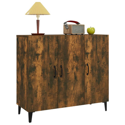 Sideboard Räuchereiche 90x34x80 cm Holzwerkstoff