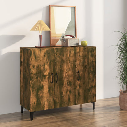 Sideboard Räuchereiche 90x34x80 cm Holzwerkstoff