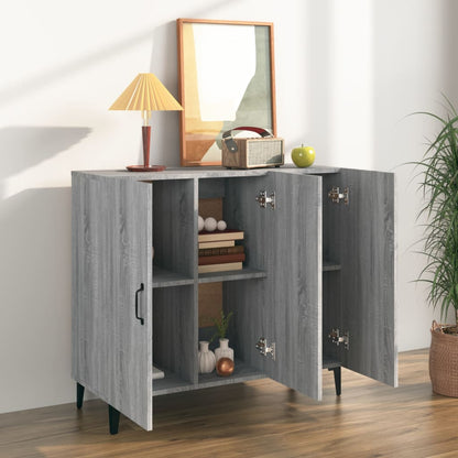 Sideboard Grau Sonoma 90x34x80 cm Holzwerkstoff