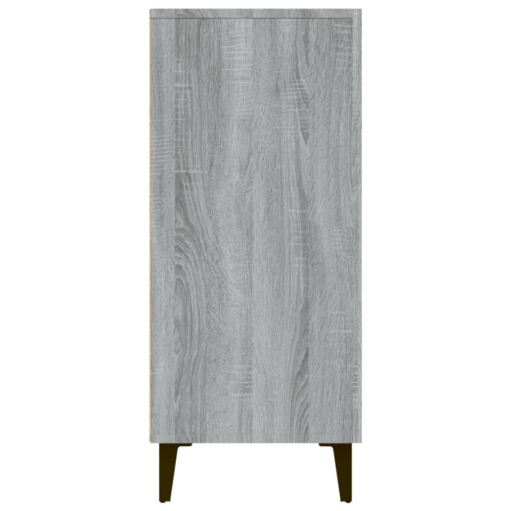 Sideboard Grau Sonoma 90x34x80 cm Holzwerkstoff