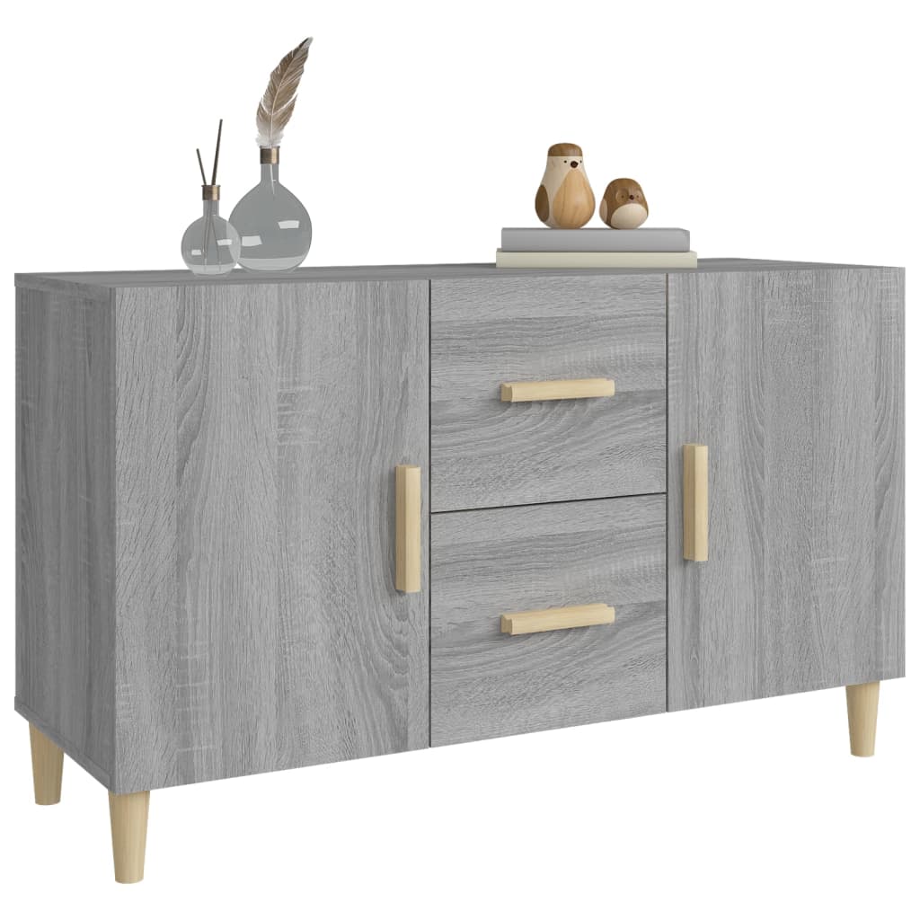 Sideboard Grau Sonoma 100x36x60 cm Holzwerkstoff