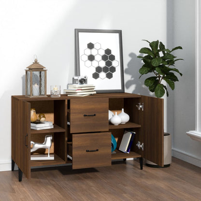 Sideboard Braun Eichen-Optik 100x36x60 cm Holzwerkstoff