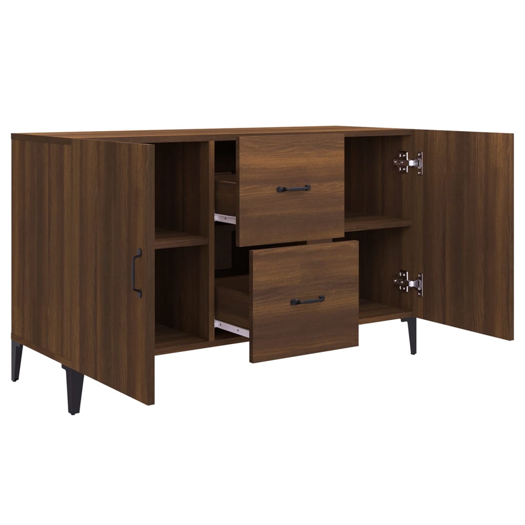 Sideboard Braun Eichen-Optik 100x36x60 cm Holzwerkstoff