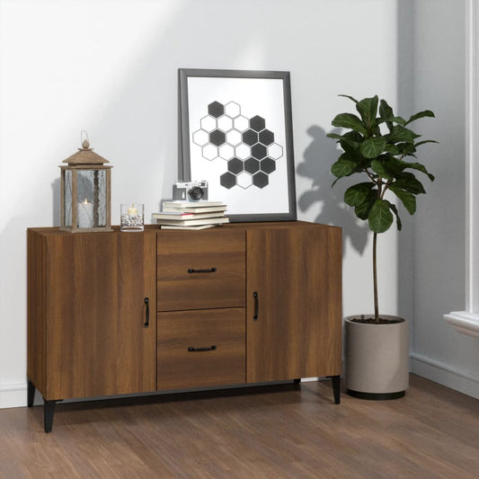 Sideboard Braun Eichen-Optik 100x36x60 cm Holzwerkstoff