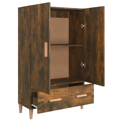 Highboard Räuchereiche 70x31x115 cm Holzwerkstoff