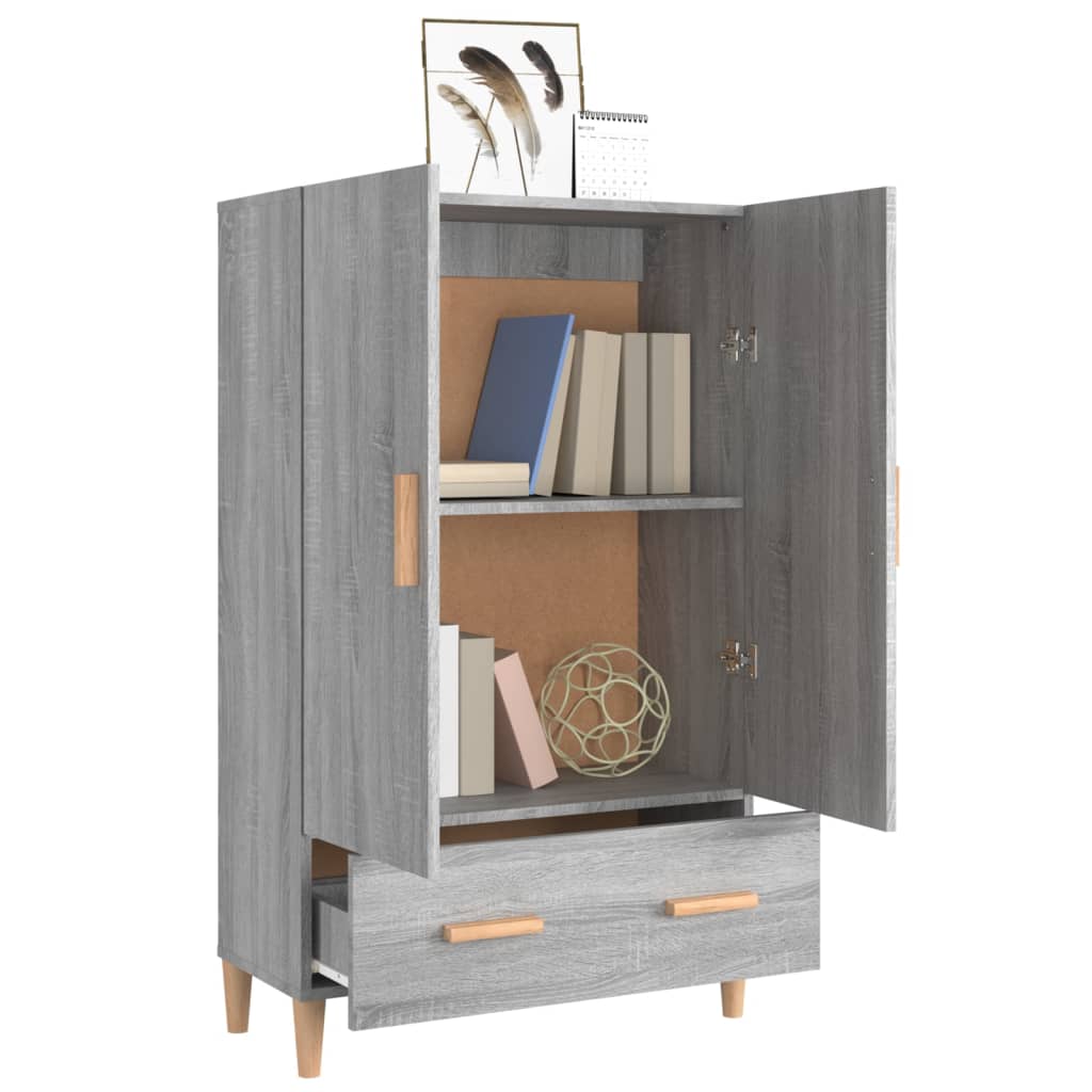 Highboard Grau Sonoma 70x31x115 cm Holzwerkstoff