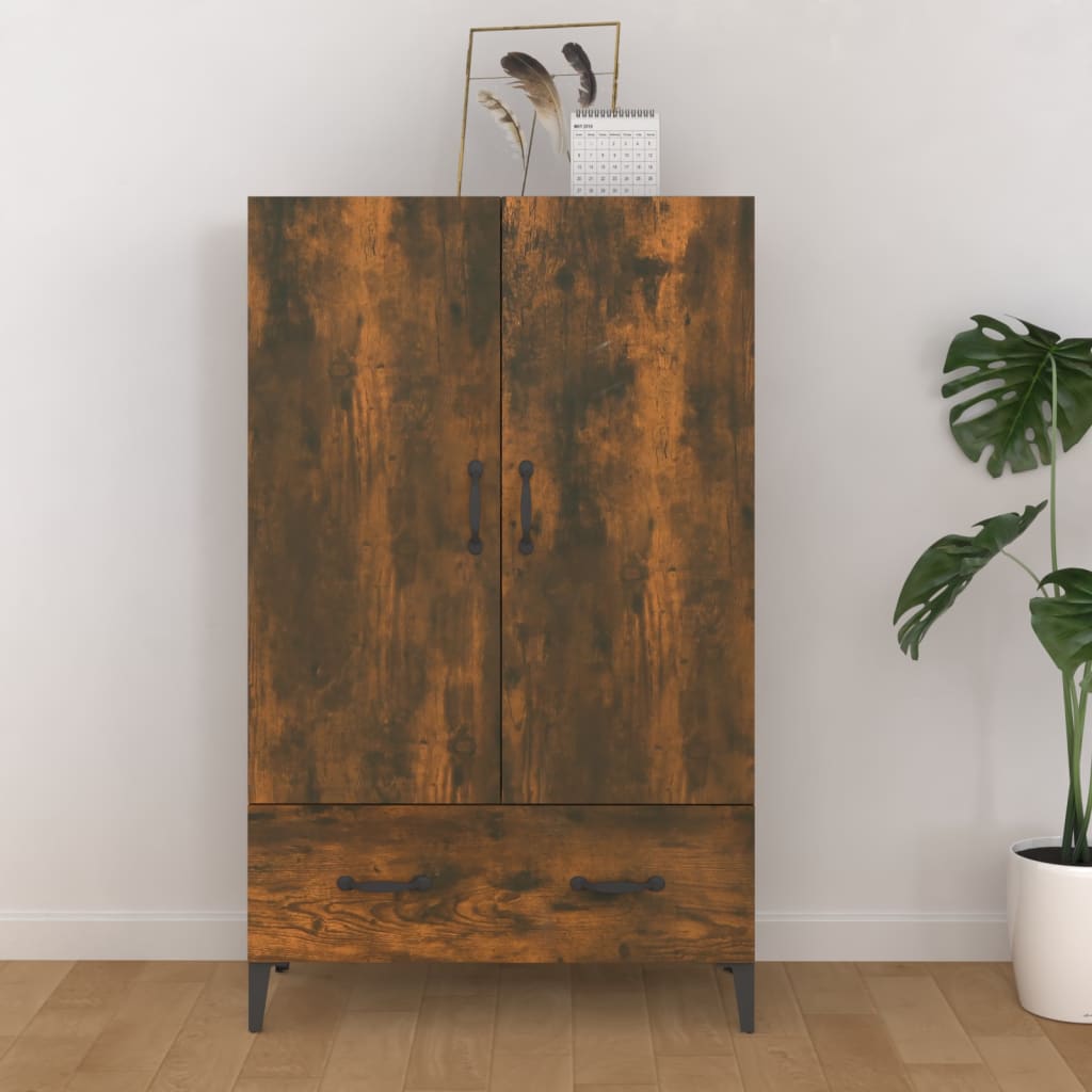 Highboard Räuchereiche 70x31x115 cm Holzwerkstoff