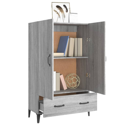 Highboard Grau Sonoma 70x31x115 cm Holzwerkstoff