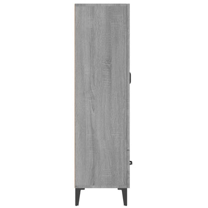 Highboard Grau Sonoma 70x31x115 cm Holzwerkstoff