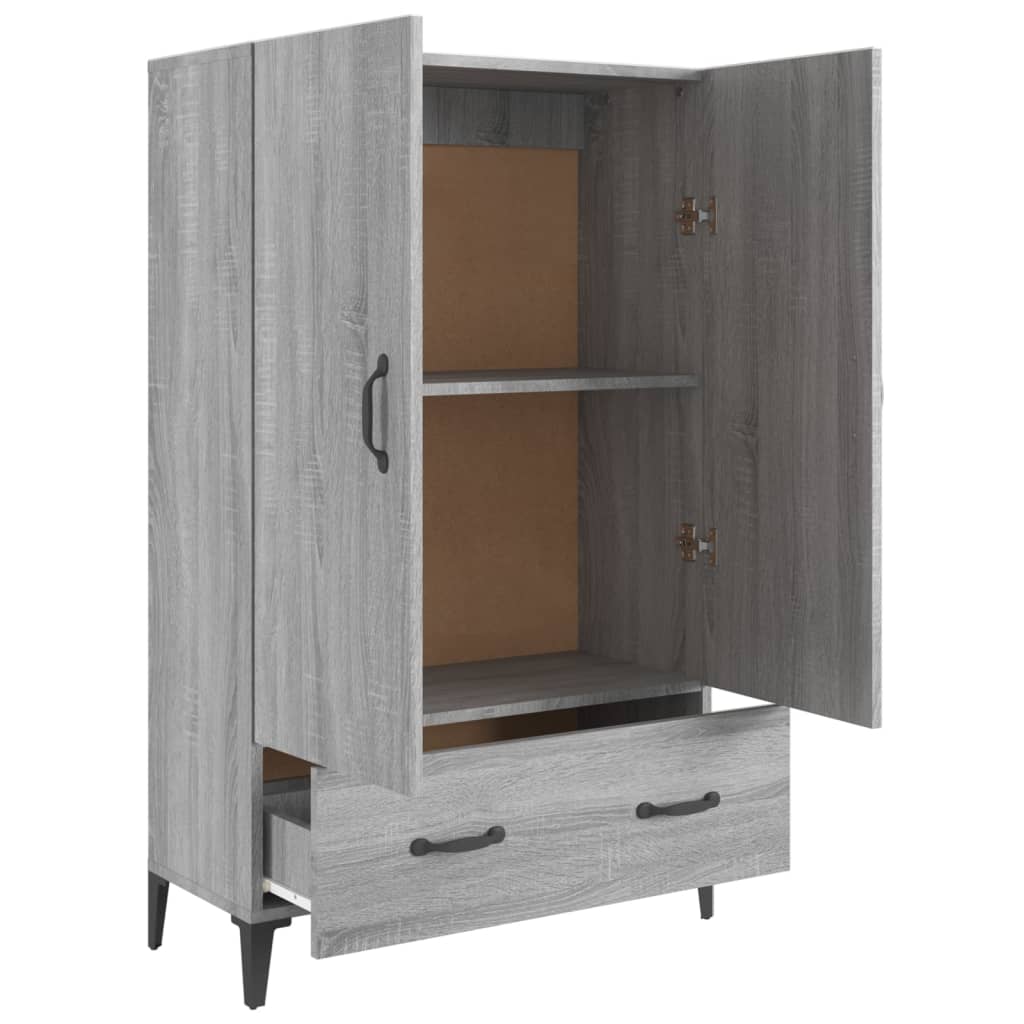 Highboard Grau Sonoma 70x31x115 cm Holzwerkstoff