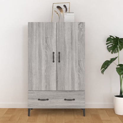 Highboard Grau Sonoma 70x31x115 cm Holzwerkstoff