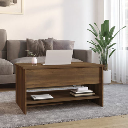 Couchtisch Braun Eichen-Optik 80x50x40 cm Holzwerkstoff