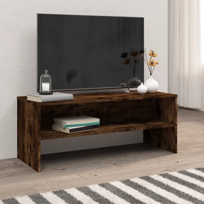 TV-Schrank Räuchereiche 100x40x40 cm Holzwerkstoff