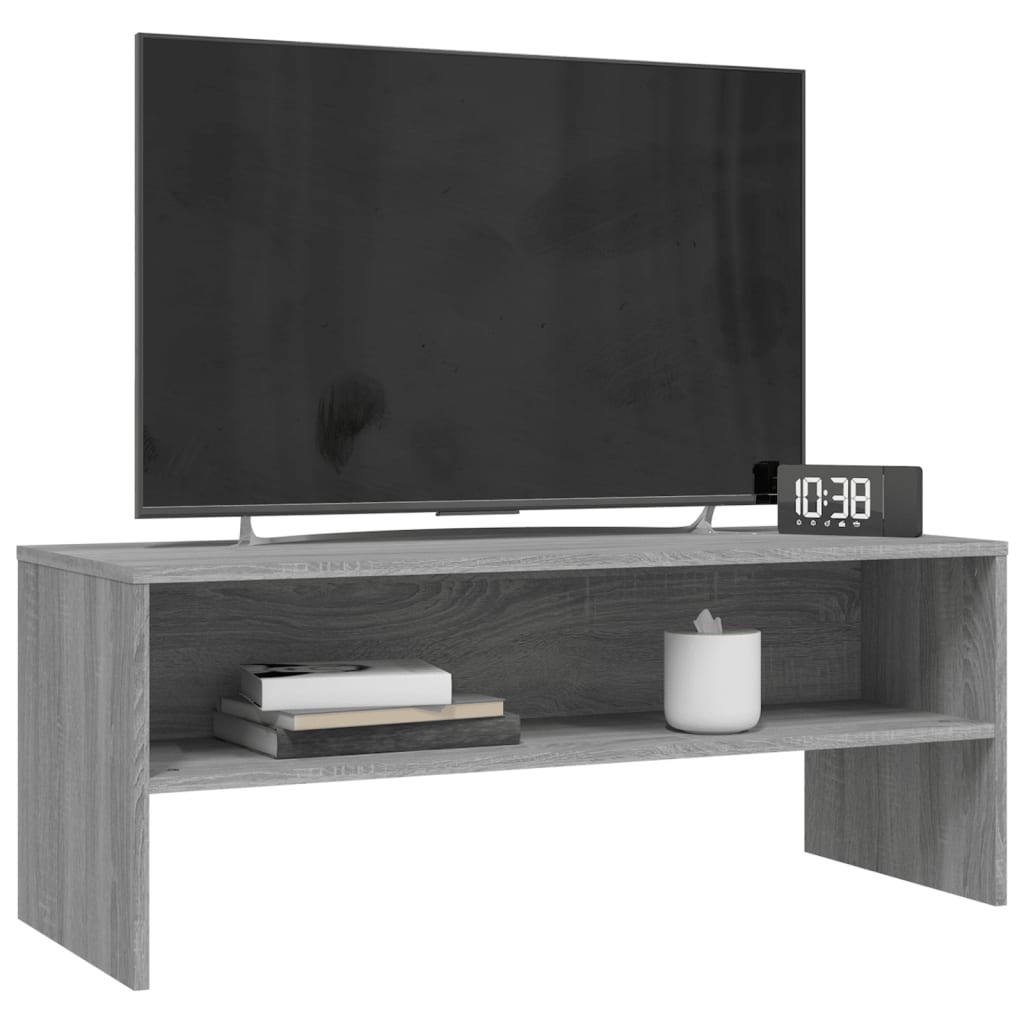 TV-Schrank Grau Sonoma 100x40x40 cm Holzwerkstoff