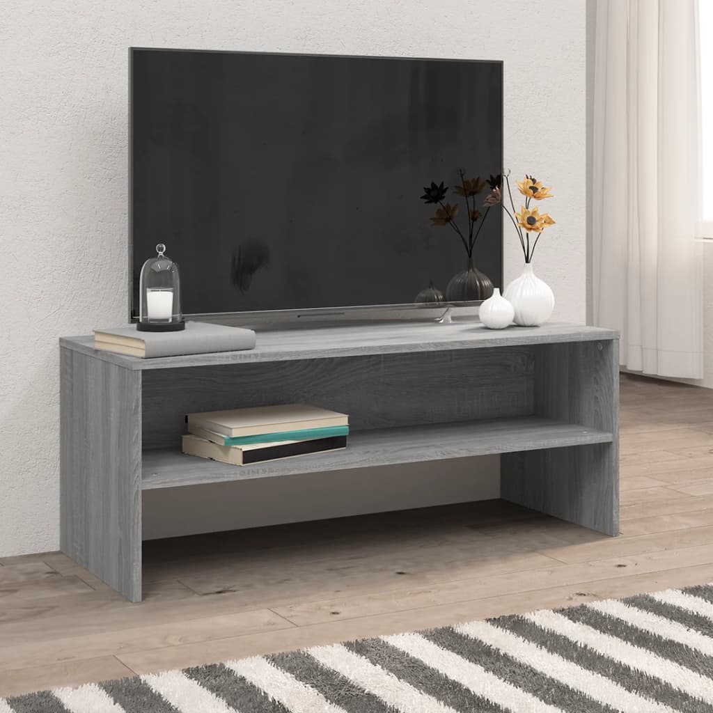 TV-Schrank Grau Sonoma 100x40x40 cm Holzwerkstoff