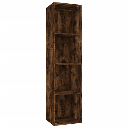 Bücherschrank/TV-Schrank Räuchereiche 36x30x143cm Holzwerkstoff