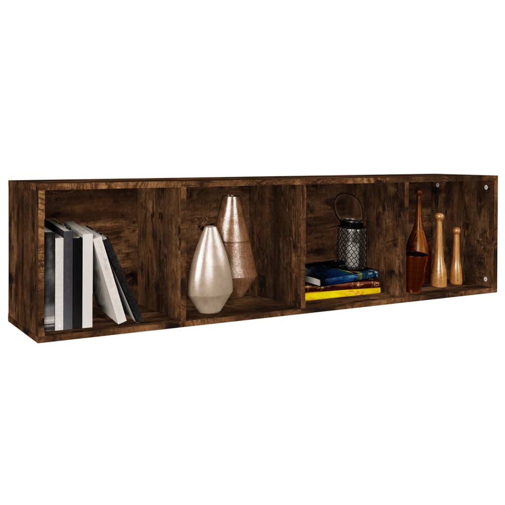 Bücherschrank/TV-Schrank Räuchereiche 36x30x143cm Holzwerkstoff