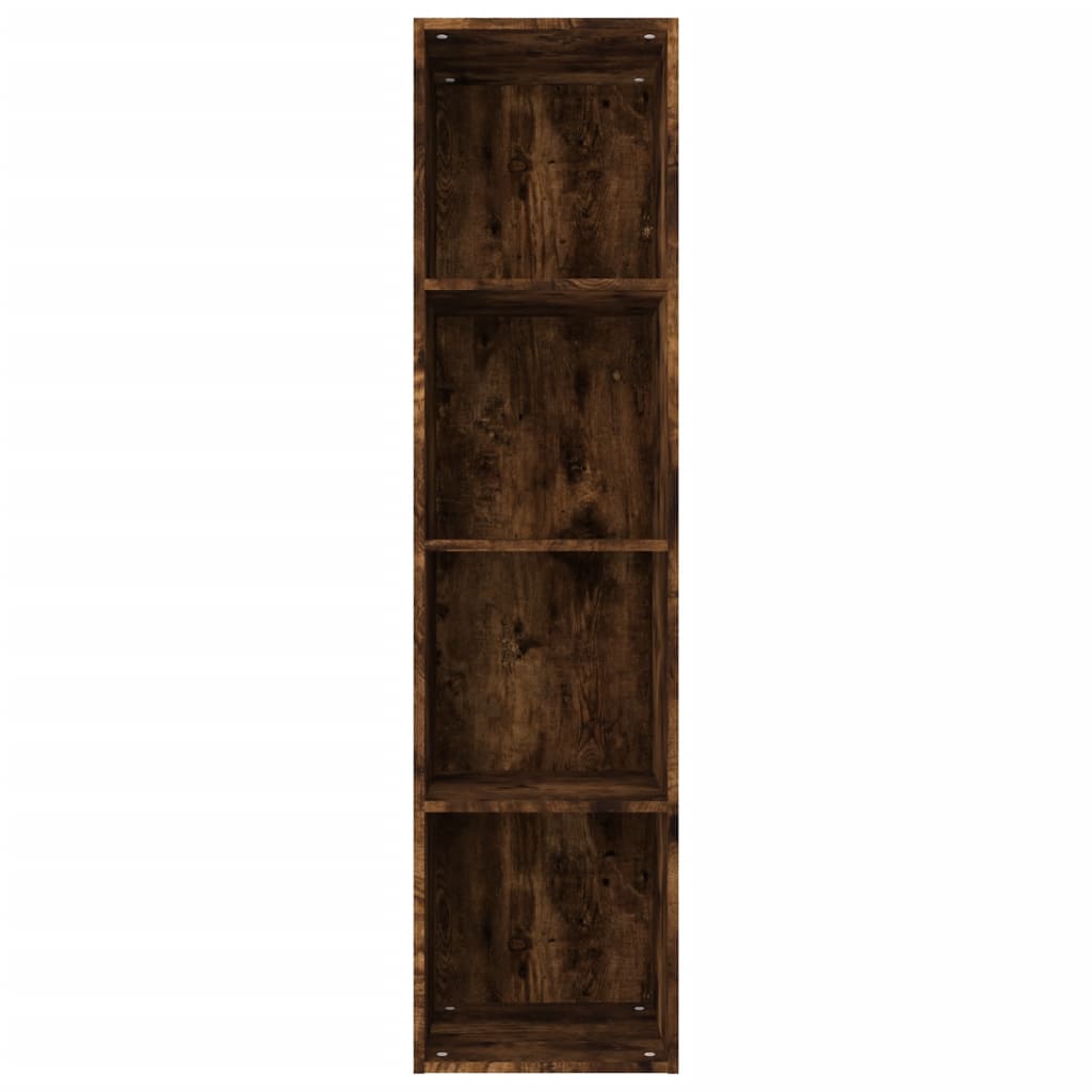 Bücherschrank/TV-Schrank Räuchereiche 36x30x143cm Holzwerkstoff