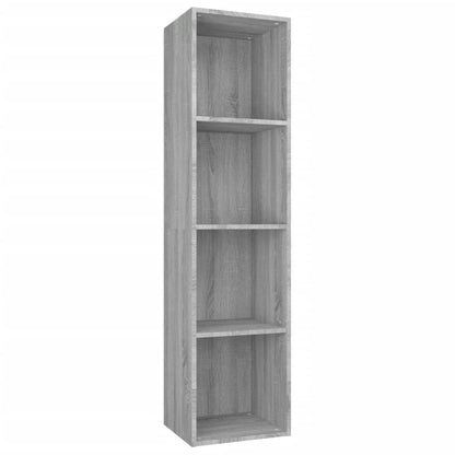 Bücherschrank/TV-Schrank Grau Sonoma 36x30x143 cm Holzwerkstoff