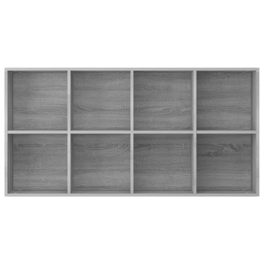 Bücherregal/Sideboard Grau Sonoma 66×30×130 cm Holzwerkstoff