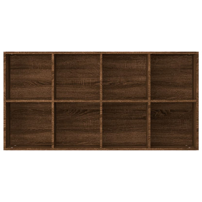 Bücherregal/Sideboard Braun Eiche 66×30×130 cm Holzwerkstoff