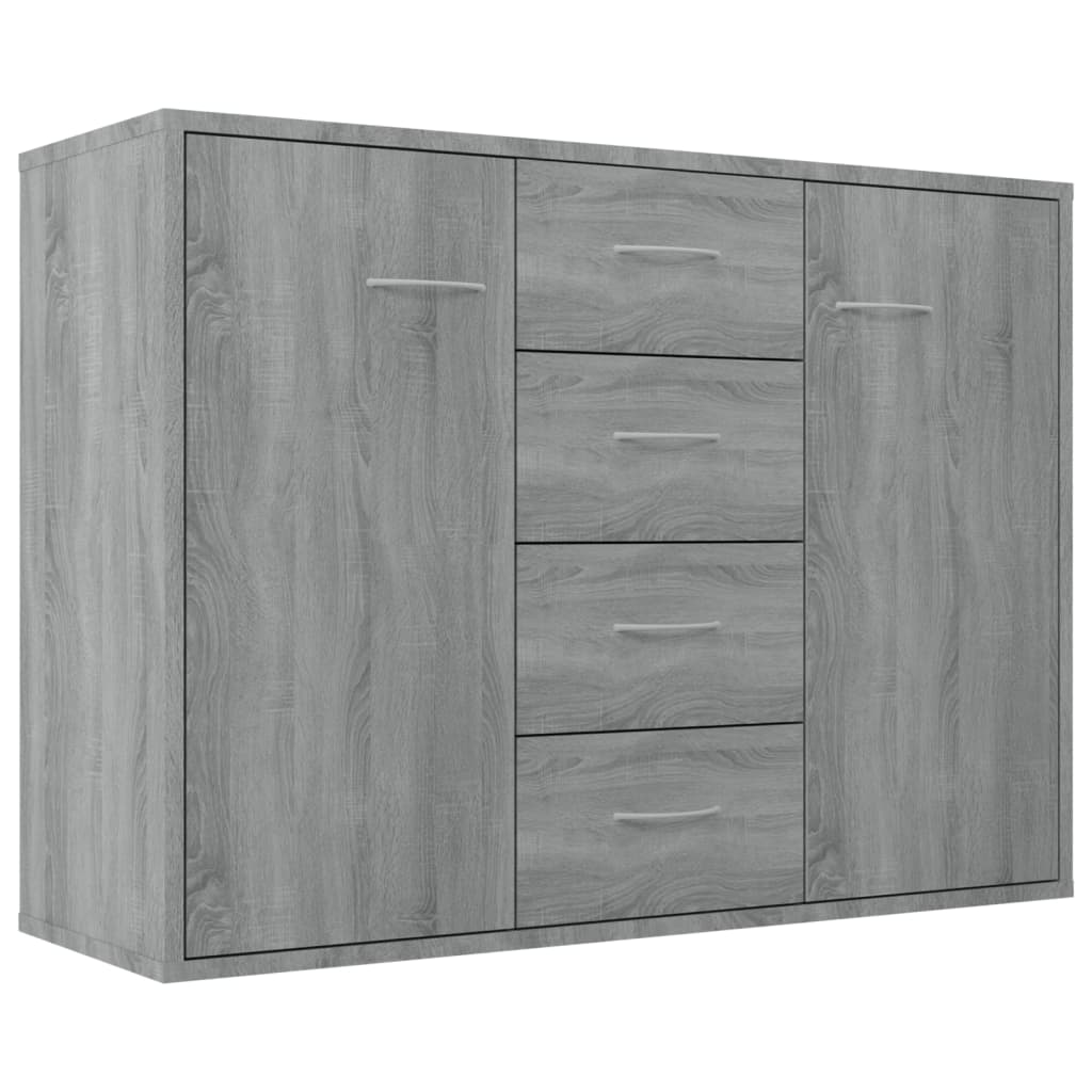 Sideboard Grau Sonoma 88x30x65 cm Holzwerkstoff