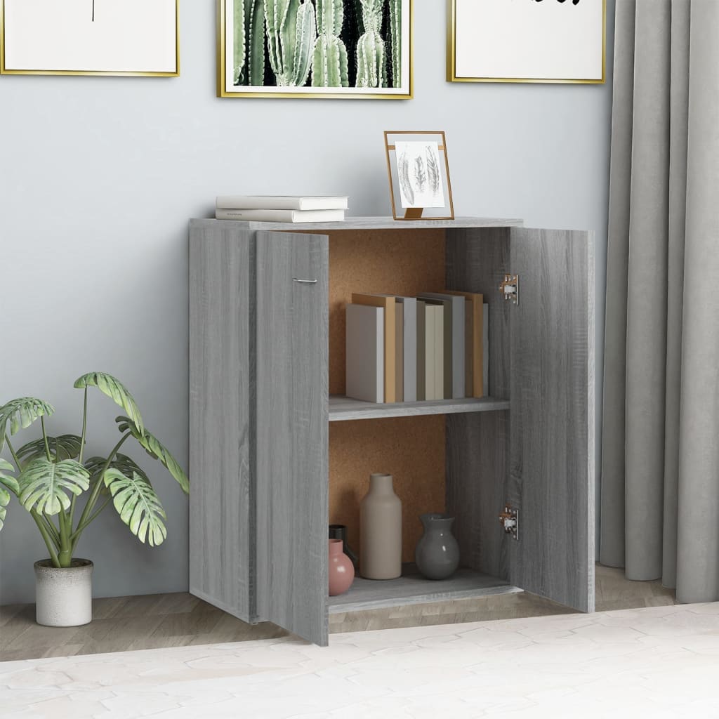 Sideboard Grau Sonoma 60x30x75 cm Holzwerkstoff