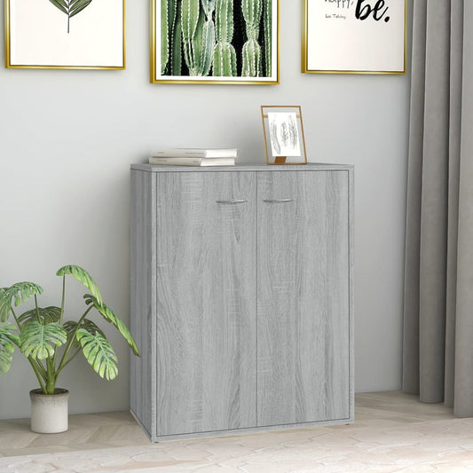 Sideboard Grau Sonoma 60x30x75 cm Holzwerkstoff