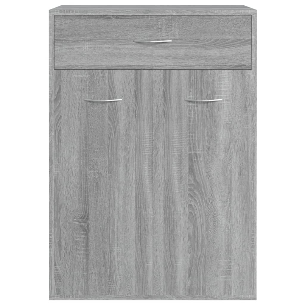 Schuhschrank Grau Sonoma 60x35x84 cm Holzwerkstoff