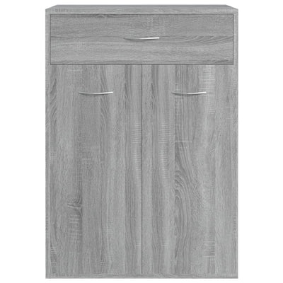 Schuhschrank Grau Sonoma 60x35x84 cm Holzwerkstoff