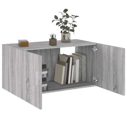 Wandschrank Grau Sonoma 80x39x40 cm Holzwerkstoff