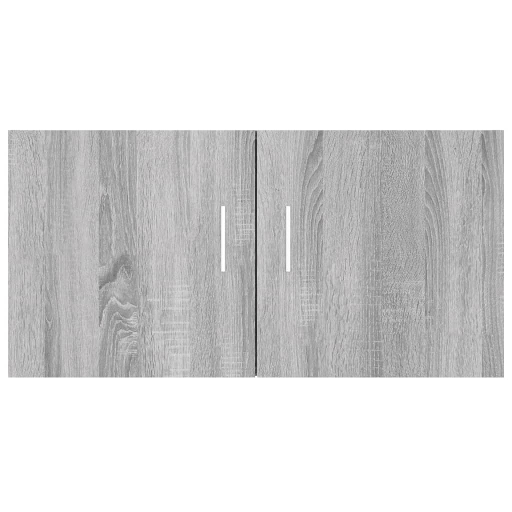 Wandschrank Grau Sonoma 80x39x40 cm Holzwerkstoff