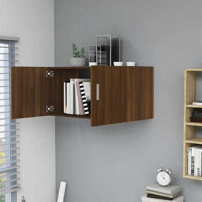 Wandschrank Braun Eichen-Optik 80x39x40 cm Holzwerkstoff