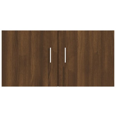 Wandschrank Braun Eichen-Optik 80x39x40 cm Holzwerkstoff