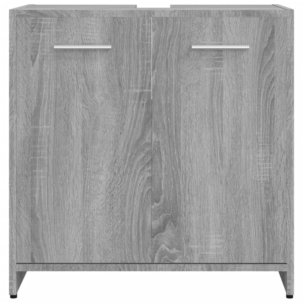 Badezimmerschrank Grau Sonoma 60x33x60 cm Holzwerkstoff