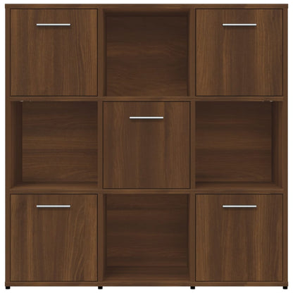 Bücherregal Braun Eichen-Optik 90x30x90 cm Holzwerkstoff