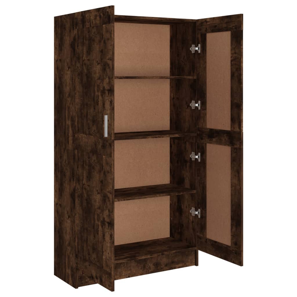 Bücherschrank Räuchereiche 82,5x30,5x150 cm Holzwerkstoff