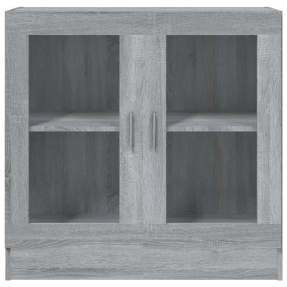 Vitrinenschrank Grau Sonoma 82,5x30,5x80 cm Holzwerkstoff