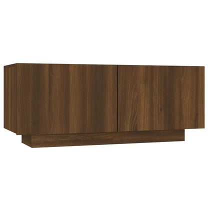 TV-Schrank Braun Eichen-Optik 100x35x40 cm Holzwerkstoff